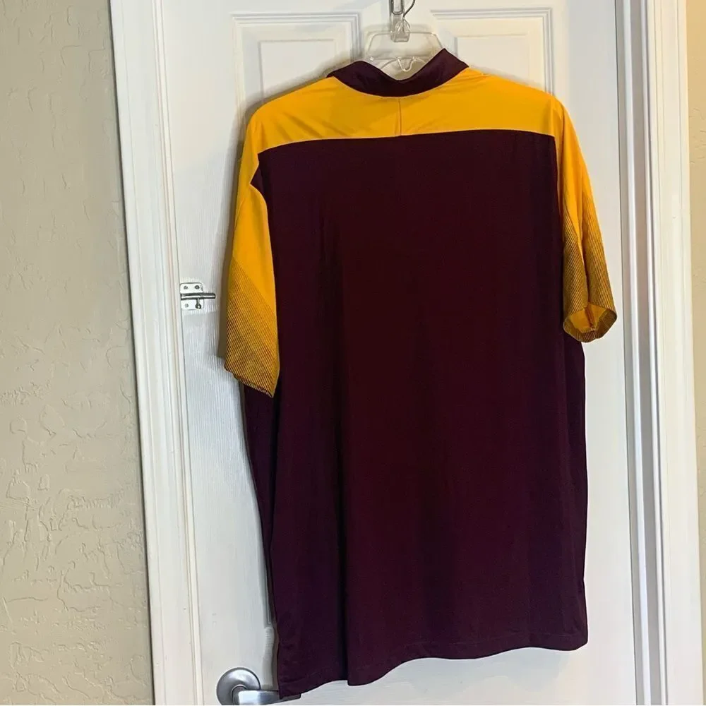 ASU Arizona State University Sun Devils Adidas Polo Shirt Size 3XL